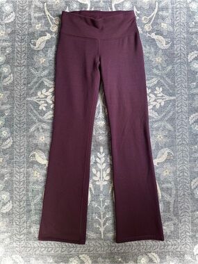 Athleta Altitude Fleece Lined Polartec Pants Burgundy Plum Sz S